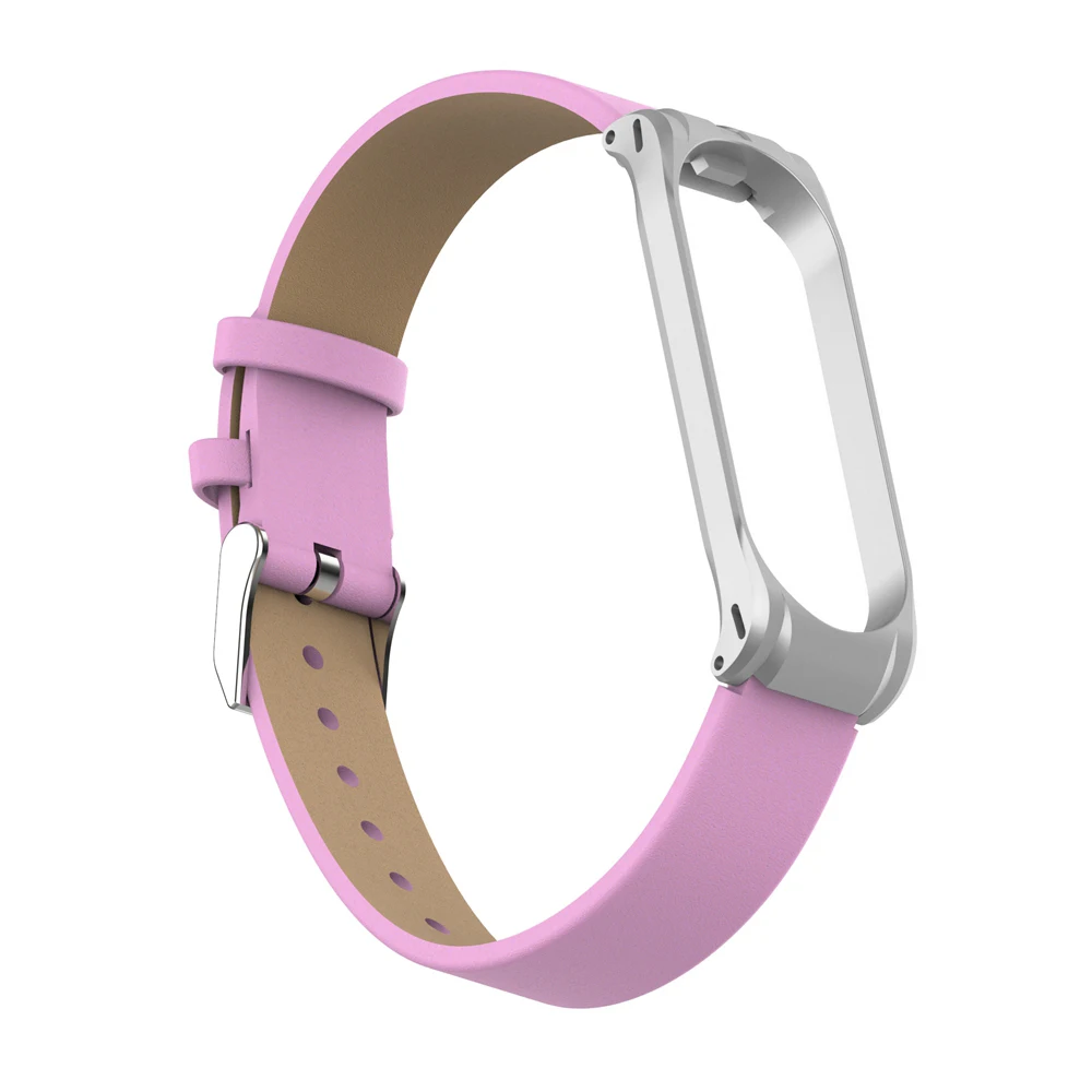 Цветной PU+ металлический чехол для Xiaomi mi band 4 Correa сменный спортивный ремешок mi Band 4 аксессуары ремешок для браслета