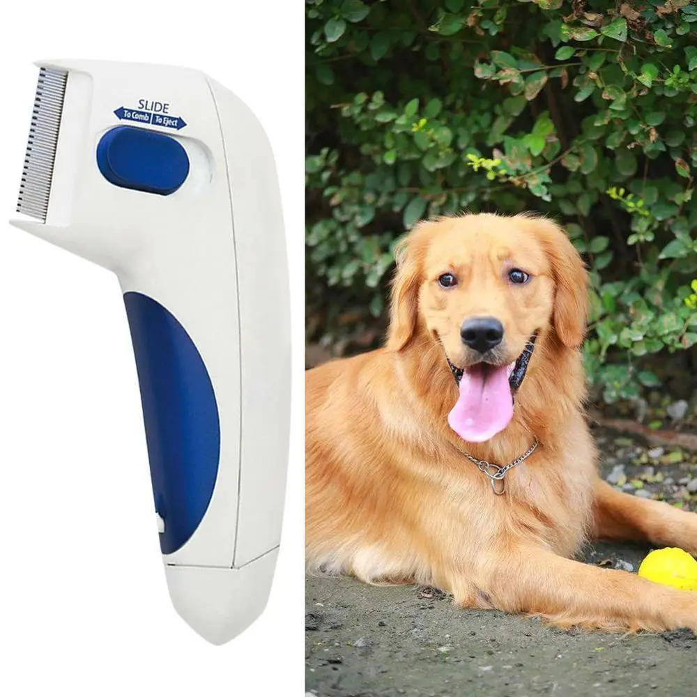 

Pet Flea Lice Cleaner Comb Electric Dog Flea Cleaning Brush Anti Flea Dog Comb Electronic Lice Comb for Cats Dogs Pet Supplies