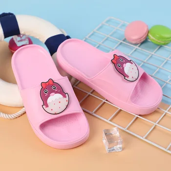 

New Summer Children's Slippers Boy Girl Beach Shoes Baby Toddler Soft Indoor Bathroom Slippers Soft Bottom Luminous Sandals Fl