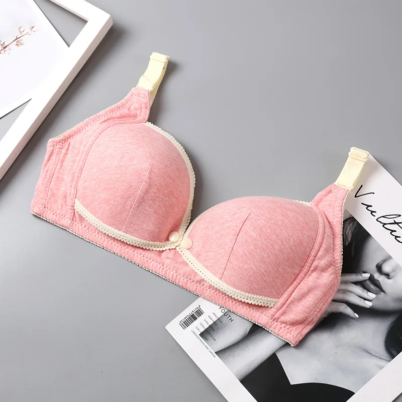 2021 New Maternity Nursing Bra Breastfeeding Pregnancy Clothes 3 Buttons Comfort For Pregnant Feeding fashionable maternity clothes Maternity Clothing