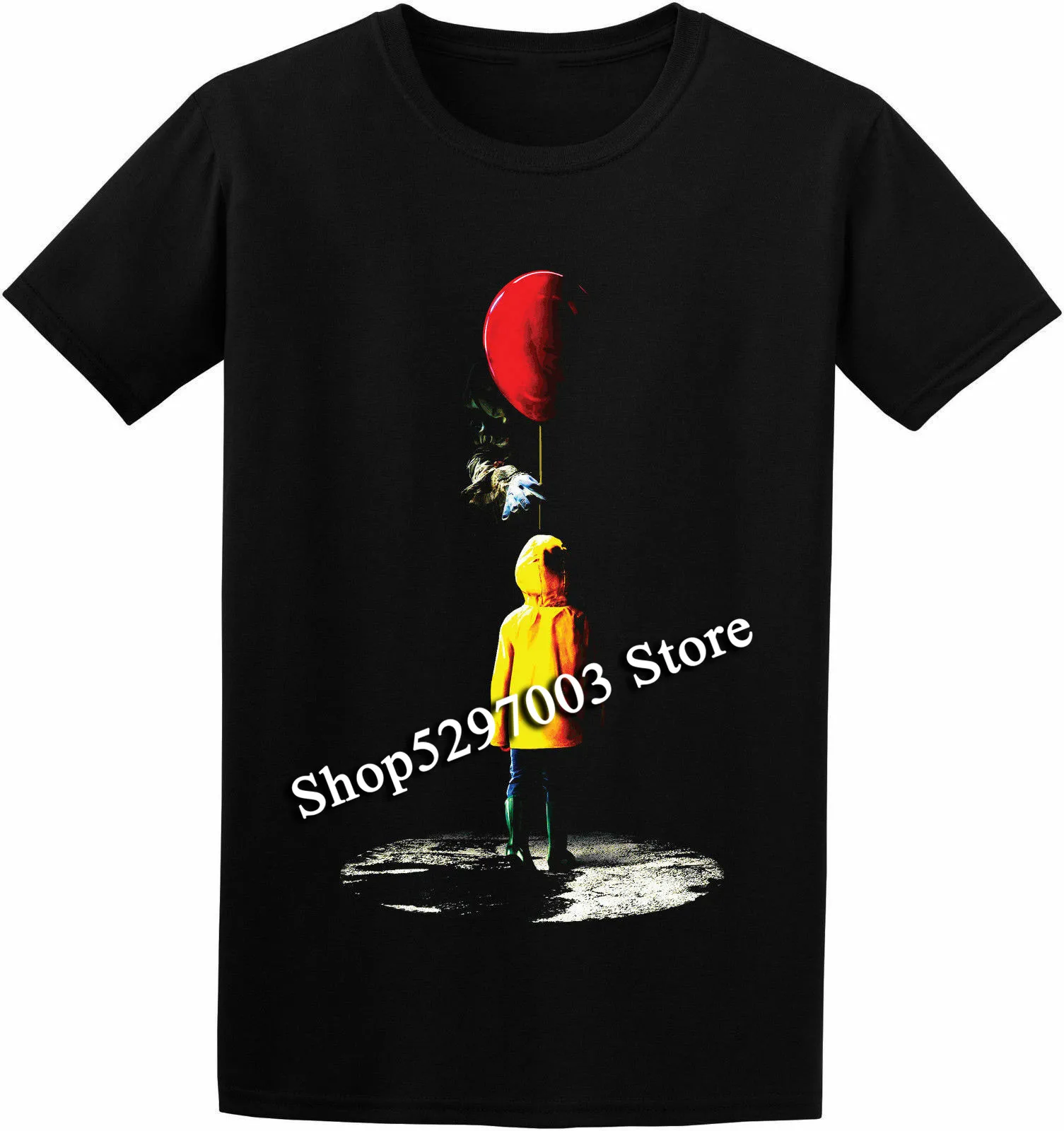 Georgie - Creepy Scary It Clown 2019 Stephen King Movie Inspired T-Shirt Teenage Pop Top Tee Shirt | Мужская одежда