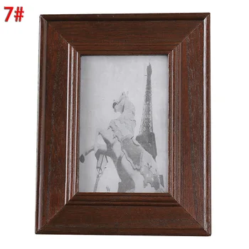 

Wooden 6/7 Inch Retro Photo Frame Desktop Creative Home Wall Bedside Decor 18 * 23cm 20 * 25.5cm Living Room Gifts