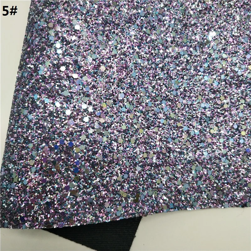 1PC 21X29CM Glitter Fabirc, Chunky Glitter Leather, Wine Glitter Leather Sheets For Making Bows LEOsyntheticoDIY T254 - Цвет: 5