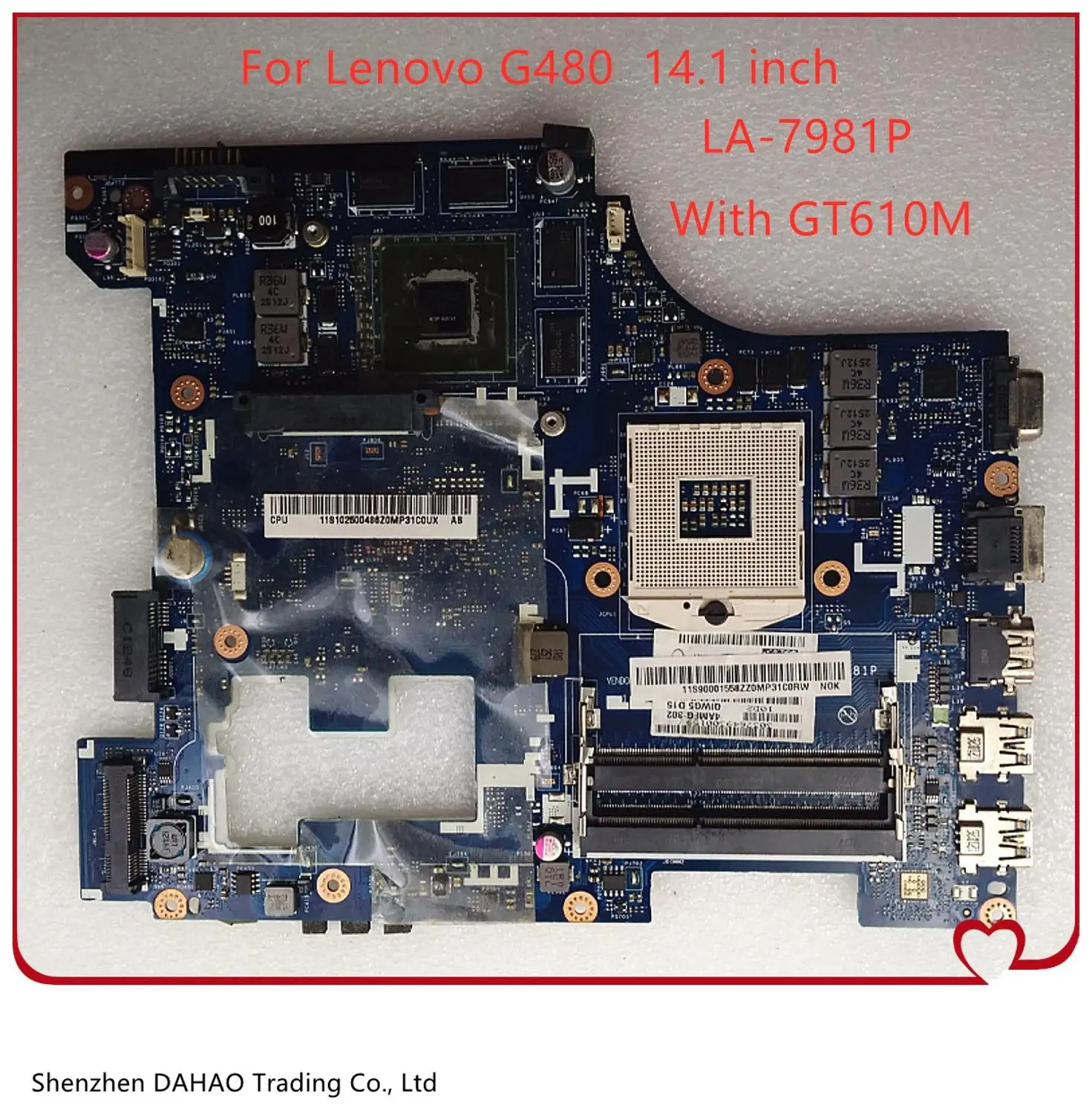 QIWG5_G6_G9 LA-7981P материнская плата для ноутбука Lenovo Ideapad G480 с HM76 GT630/635M 2 ГБ 100% полностью