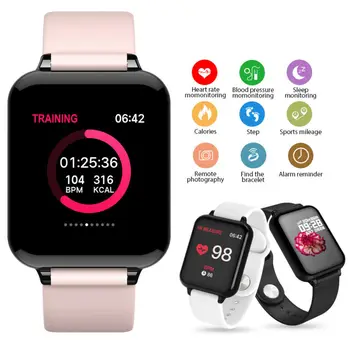 

UK Sports Activity Tracker Fitness Smart Watch IP67 style Fast Shipping Color Screen Smart Bluetooth Bracelet Holiday Gifts