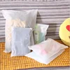 StoBag 5pcs Frosted Clear Plastic Package Cloth Travel Storage Bag Custom Waterproof Bag Zipper Lock Self Seal Matte Portable ► Photo 2/6
