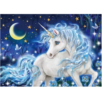 

5D Diamond Painting Moon Unicorns Home Decoration Full Drill Embroidery diamond Handicraft Kits Mosaic Picture For Kids