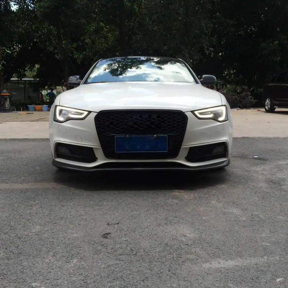 Углеродное волокно передний бампер для губ Диффузор фартук Audi A5 S5 S линия 2 двери/4