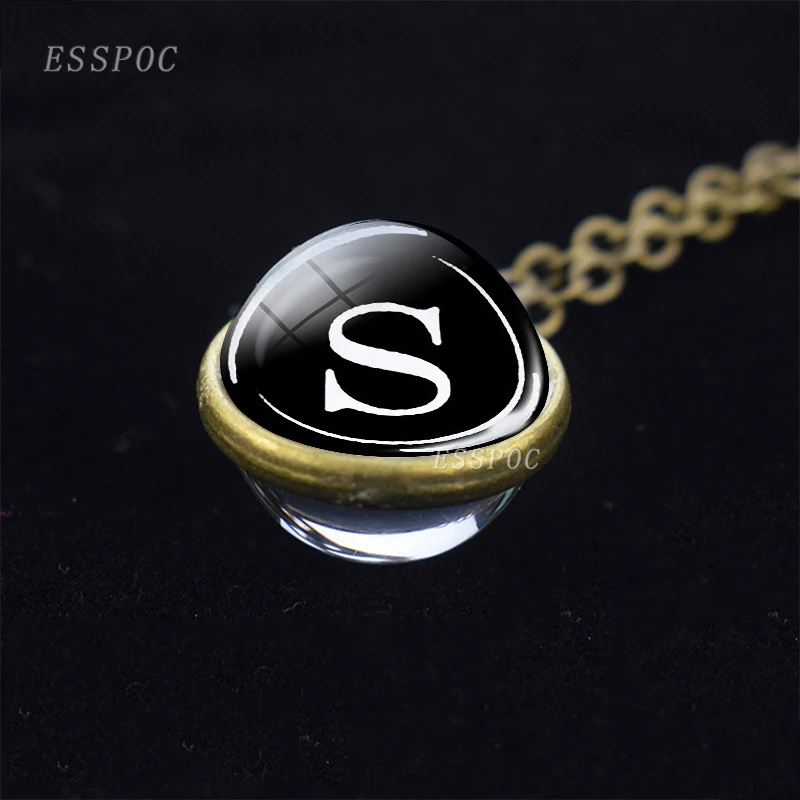 26 Letters Name Jewelry Sphere Crystal 