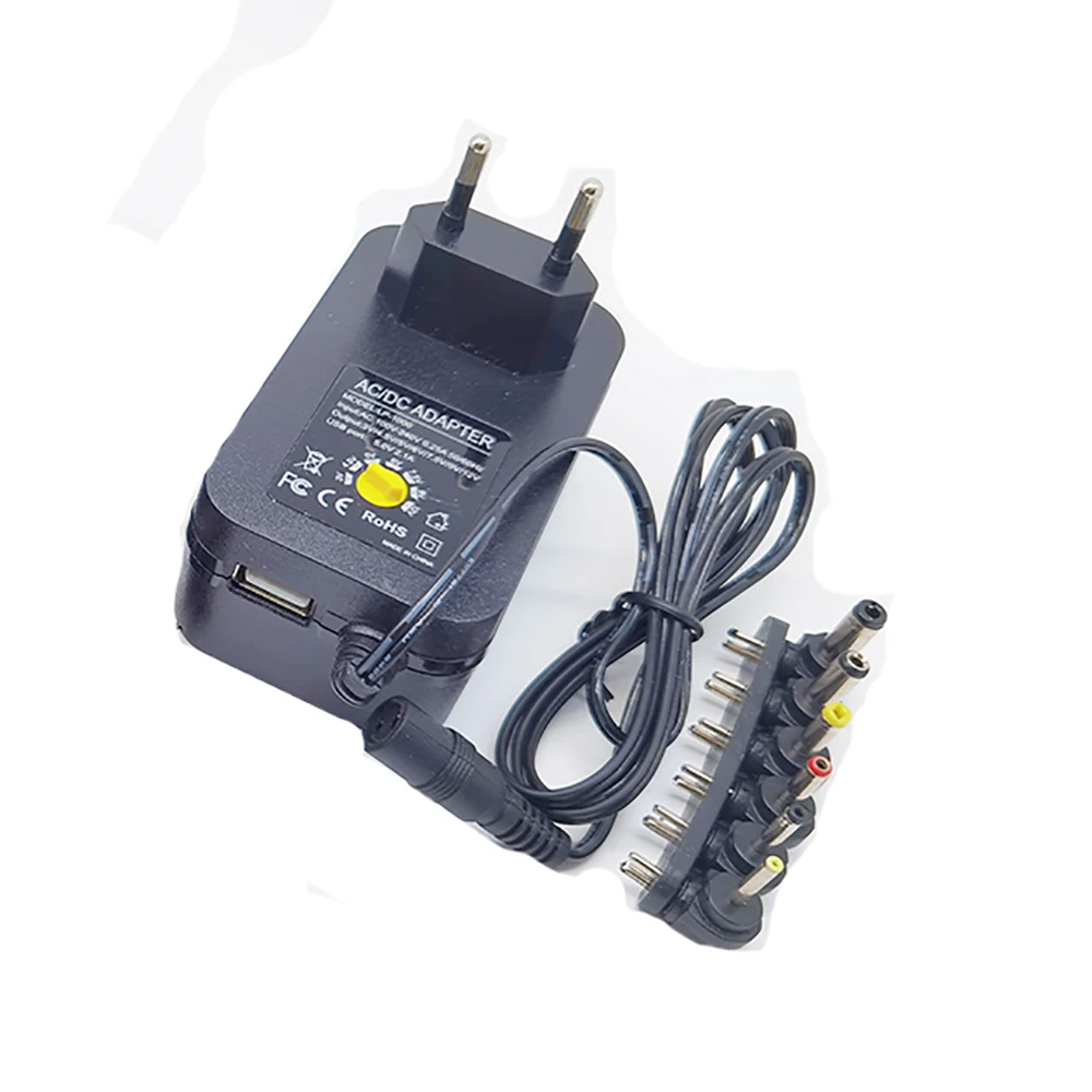 30W/96W 3V4.5V5V6V7.5V 9V 12V12/15/16/18/19/20/22/24V 2A/4.5A AC DC Adaptor Adjustable Power Adapter Universal Charger Supply