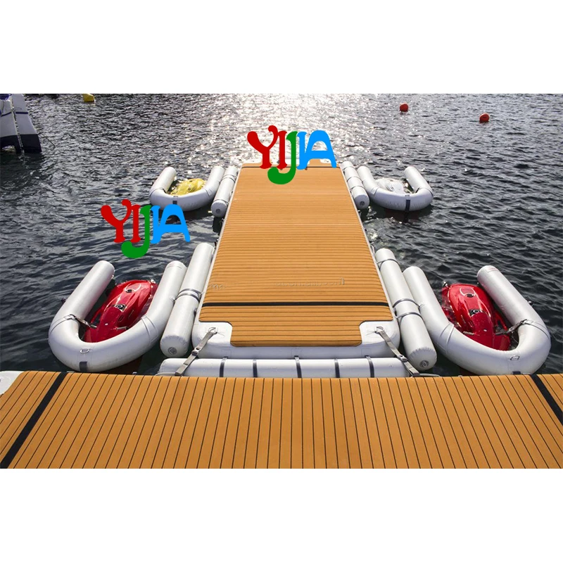 Inflatable Swimming Fishing Dock Drop Stitch Swimming Platform Floating Dock  For Boat River - AliExpress