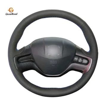 

Leather car steering wheel Cover for Honda Civic Civic 8 2006-2011 (2-Spoke)/dedicated Steering-Wheel Handlebar Braid