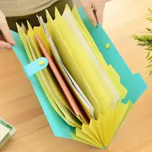 1 шт. конфетный цвет Ион 8 в многофункциональный клип бумаги креативная школьная папка для бумаг на молнии