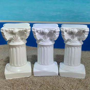 

5pcs Cheap Resin Building Model Small Ornaments Pillar Roman Column and Chinese Watch Post Shooting Props Scenes Decoration Toy