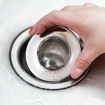 

7.5cm Stainless Steel Kitchen Colander Sink Basin Bathtub Hair Drainer Mesh Waste Plug Hole Filter Flume Strainer Hot