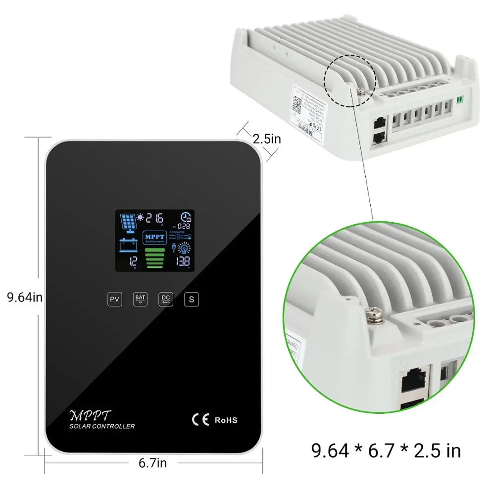 年末のプロモーション 60A12/24V チャージコントローラー リチウムなど