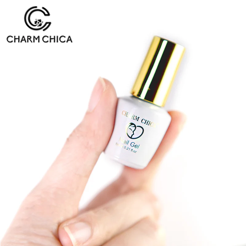 CHARM CHICA верхнее и Базовое покрытие 6 мл УФ гель для ногтей прозрачный без вытирания