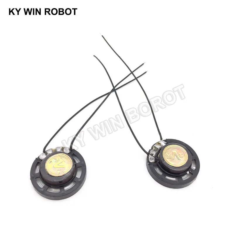 2pcs/lot New Ultra-thin Toy-car horn 8 ohms 0.25 watt 0.25W 8R speaker Diameter 27MM 2.7CM With Wire