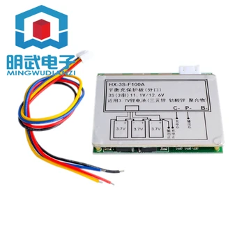 

Three series of 12.6V lithium battery protection board 3 series of 11.1V polymer 12V 100A split port with equalization