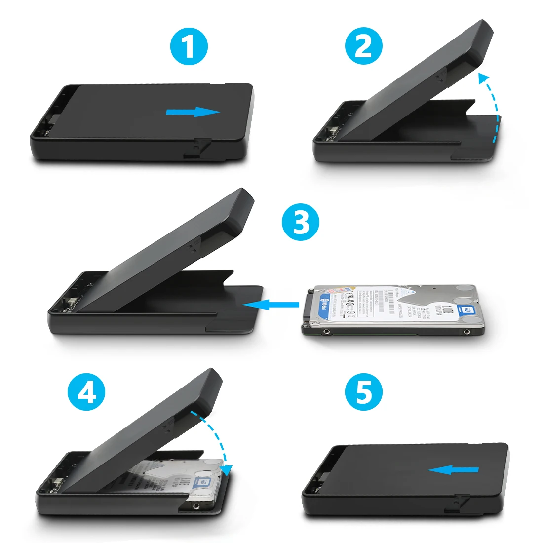 Жесткий диск Rocketek 2 5 дюймов SATA USB 3 0 SSD адаптер жесткий коробка внешний HDD корпус