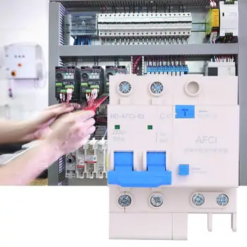 

Surge Protector 2P Arc Fault Circuit Breaker Interrupter Household Small Electric Leakage Protector Circuit Breaker
