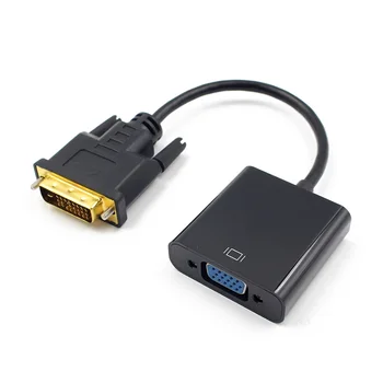 

1080P DVI-D 24+1 Pin Male to VGA 15Pin Female Active Cable Adapter Converter PR Sale