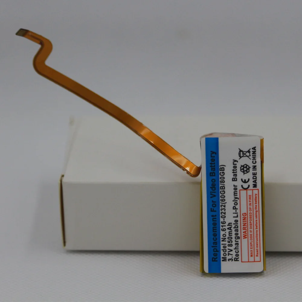 10 Pz/Lotto 850Mah 616-0232 Batteria Di Ricambio Per Ipod 6Th Gen Classic 160G Spessa Per Ipod 5Th Gen Video 60Gb 80Gb