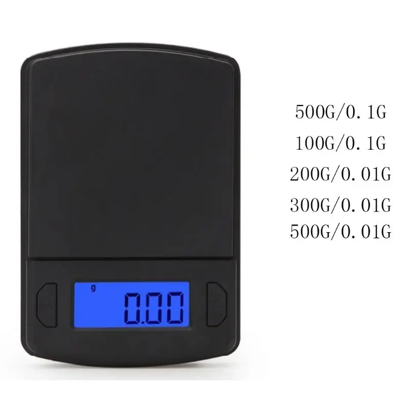 Цифровые Мини-весы 0 1/0 01 г высокая точность для взвешивания порошка Карманные