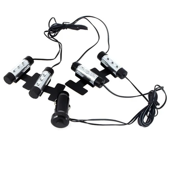 

Universal Car Auto Charge Interior Floor Atmosphere Lights Blue LED Decorative Car Dash Floor Light