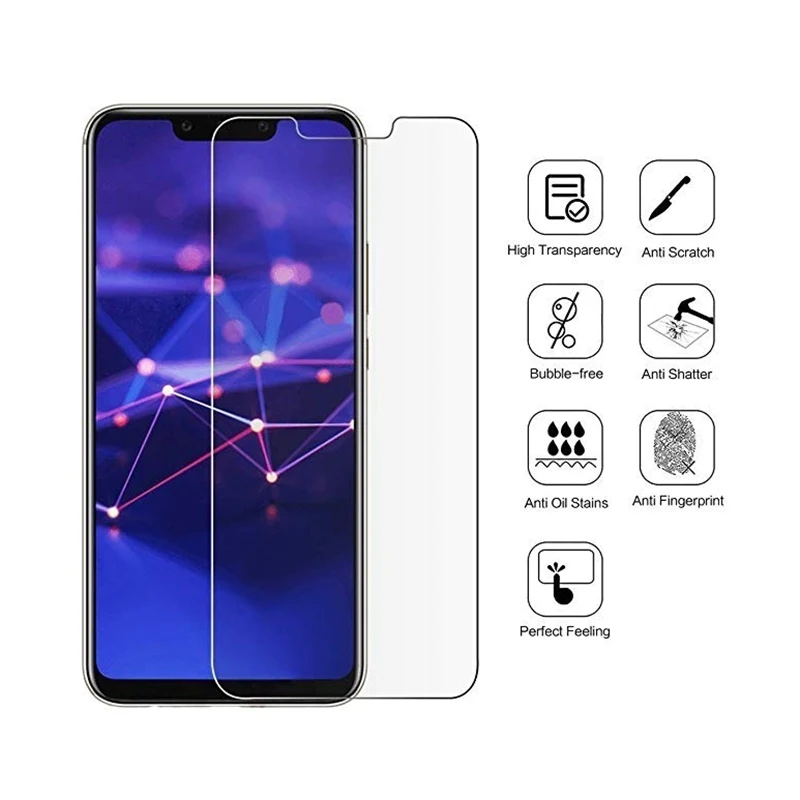 Защитная пленка для экрана для huawei mate 20 Pro Lite, Защитная пленка для экрана, закаленное стекло для P20 Lite Pro, против царапин, 9H Verre Tremp
