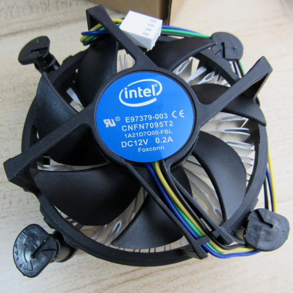 E97379-003 Процессор вентилятор радиатора для i3 i5 i7 разъем LGA 1150 1155 1156 C0155 12V 0.2A