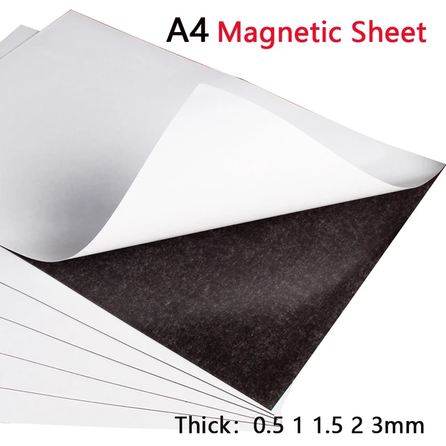 1pcs Magnetic Sheet A4 297x210mm Thick 0.5/1/1.5/2/3mm Flexible Rubber  Strong Crafts Fridge Magnets - AliExpress