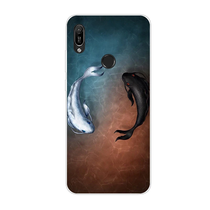 Многоцветный Huawei y6 чехол huawei Y6 силикона с покрытием из термополиуретана мягкий чехол для телефона для huawei Y6 MRD-LX1 MRD-LX1F Y 6 pro Y6Prime чехол - Цвет: Многоцветный