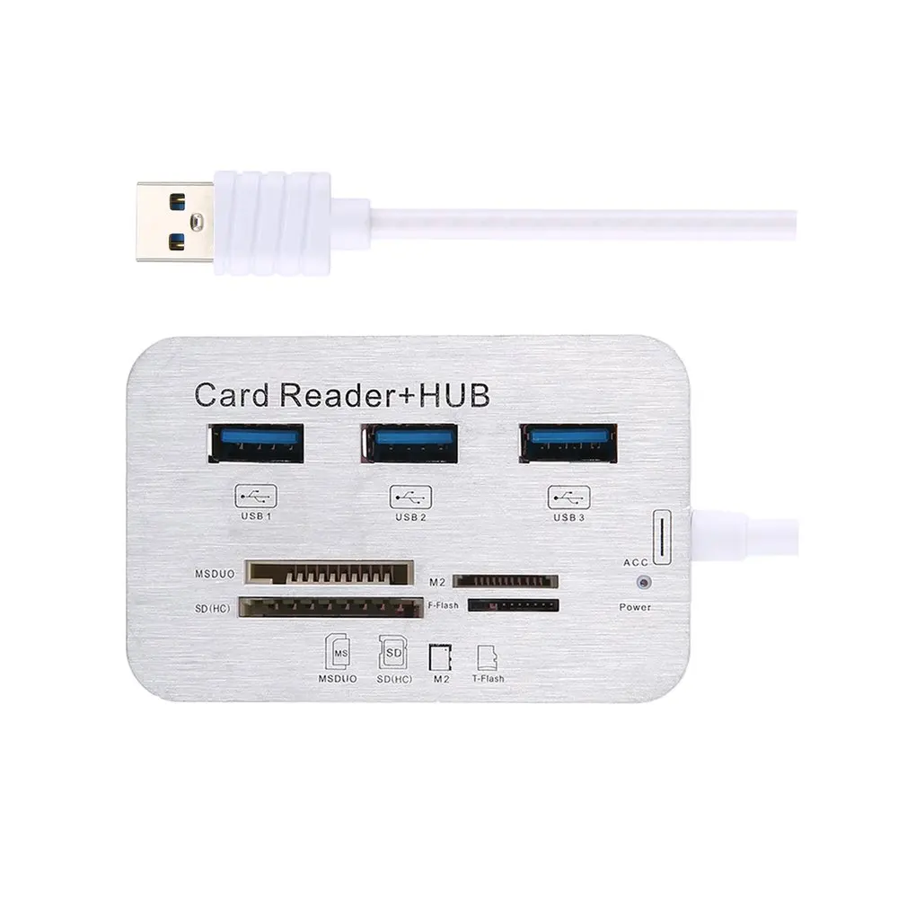 Usb-хаб 3,0 Мульти USB 3,0 разветвитель концентратор 3 порта мульти usb-хаб кардридер супер скорость микро хаб для компьютера аксессуары