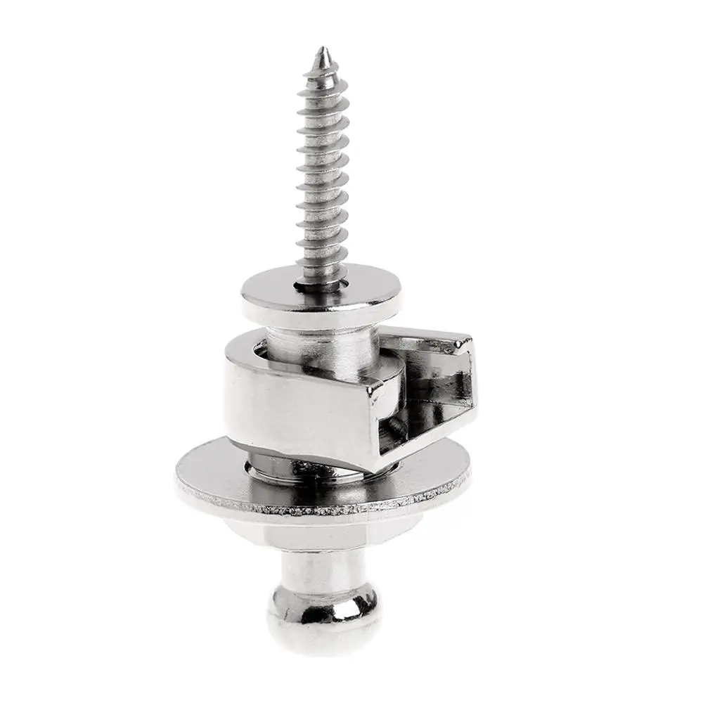

1Pc High Quality Guitar Chrome Bass Round Head Strap Locks for Gibson