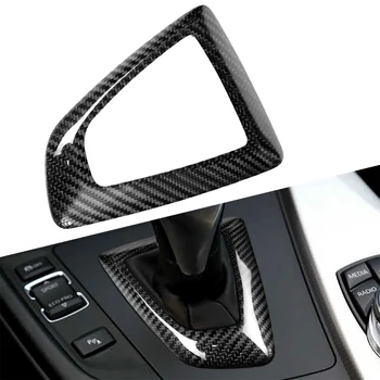 

beler 1PCS Carbon Fiber Texture Shift Frame Cover Trim Fit For BMW 3 Series 4 Series GT 2013 2014 2015 2016 2017 2018