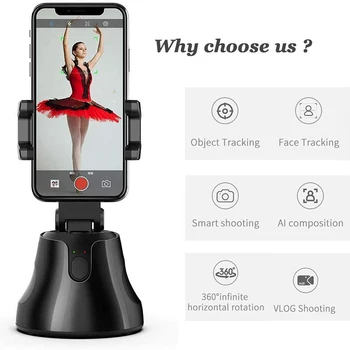 

Smart Portable Selfie Stick,360°Rotation Camera Tripod Holder Smart Shooting Cell Phone Camera MountHandheld Foldable