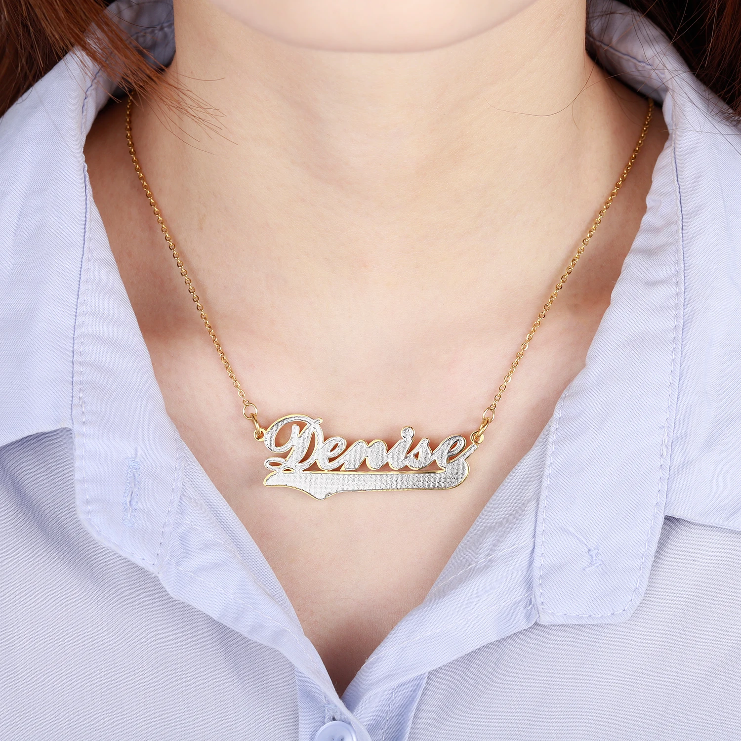 Customized Two Tone Double Plate Gold 