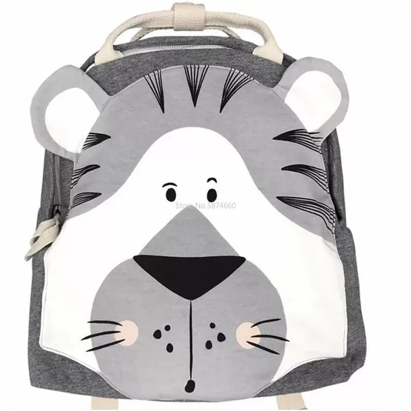 Children Backpack Animals Design Girl Boys Backpack Toddler Kids School Bag Kindergarten Cartoon Rabbit Butterfly lion print Bag