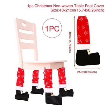 

Hot Chair Foot Covers Christmas Decor For Home Christmas Table Decor Ornament 2020 Navidad Xmas Party Decor New Year Gift