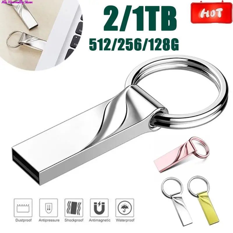 Metal Pen Drive 3.0 USB Flash High Speed 32GB-128GB 256GB 512GB 1TB 2TB Memory USB3.0 Stick | Электроника