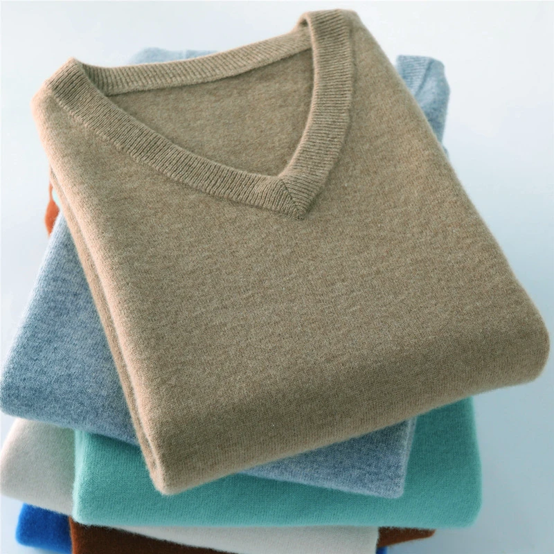 Lona Scott - Jersey De Cachemira Para Hombre, Cuello Beige L