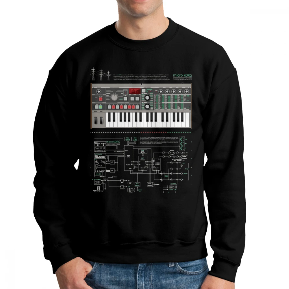 

Microkorg One Acid Techno Men Hoodies Sweatshirt Long Sleeve Online Designer Cotton Pullovers Apparel