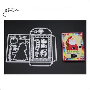 

YINISE Metal Cutting Dies For Scrapbooking Stencils CHRISTMAS ENVELOPE Scrapbook DIY Album Cards Decoration Embossing Die Cut