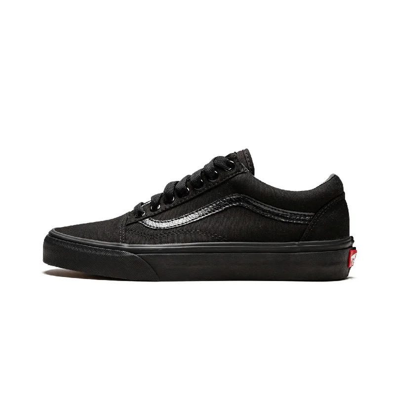 Оригинальные мужские и женские туфли VANS OLD SKOOL в стиле жизни, классические уличные стильные низкие черные туфли, новинка, VN000D3HBKA