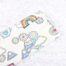 Высокая плотность хлопка поплин Ткань с цветочным принтом, ручная работа DIY лоскутное платье Детская одежда CR-120