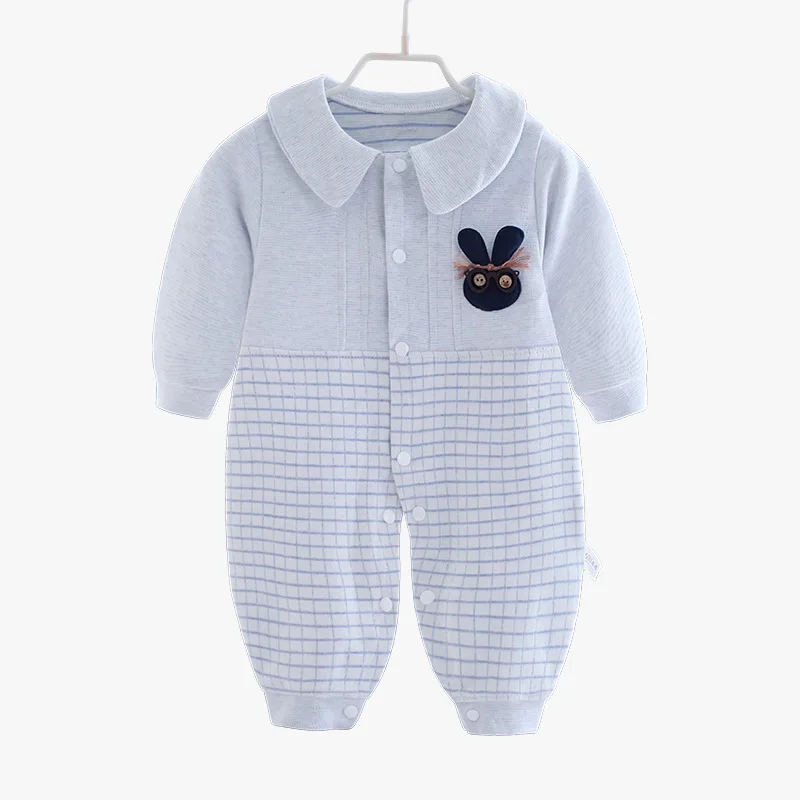 

2020 New color cotton baby clothes Spring and Autumn newborn clothes men and women baby onesie spring and Autumn cotton ha cloth