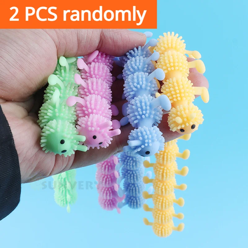 color changing nee dohs Pull Fidget Toys Stretchy Strings Worm monkey noodles Therapy Set Squishy squishies jumbo Anti-Stress squeeze toy for Autism net stress ball Squeeze Toys