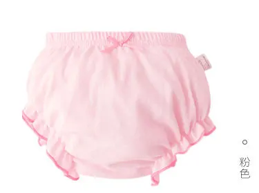 Toddler Baby Underwear Girls Newborn Color Underpants Solid Infant Boys Panties Baby Briefs Summer Kids Cotton Shorts - Color: Pink