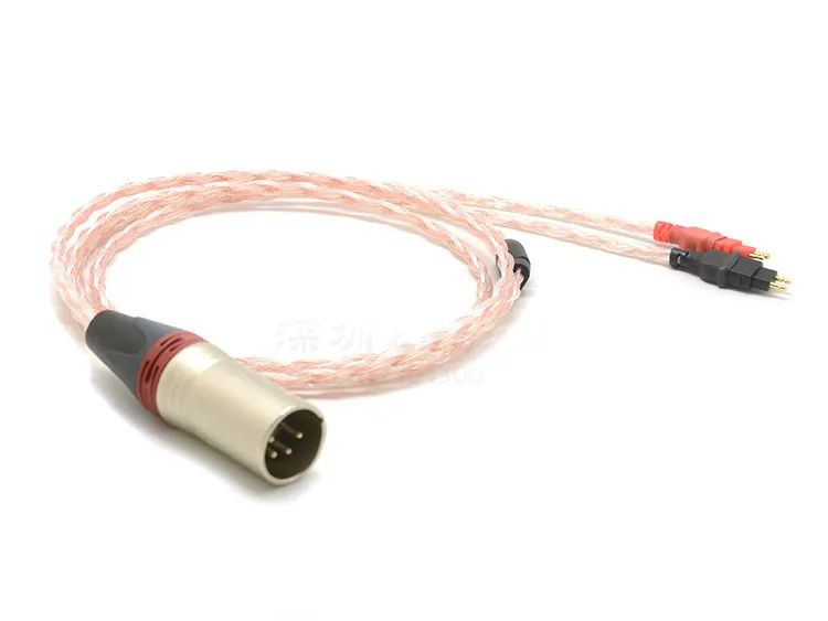 3M 16Cores Silver and Copper Mix Braided Headphone Cable For hd25sp hd600 hd650